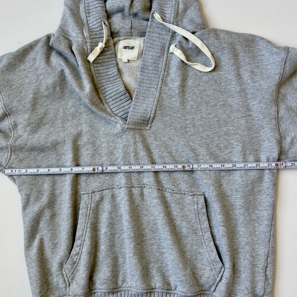Cozy Aerie Grey Hoodie Sweatshirt - Picture 3 of 4